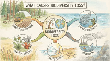 Causes biodiversity loss 
