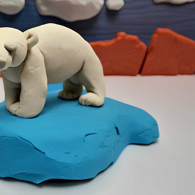 biodiversity and climate change a polar bear on a shrinking ice flow